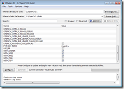 Configure CMake for Visual Studio 2010 win64